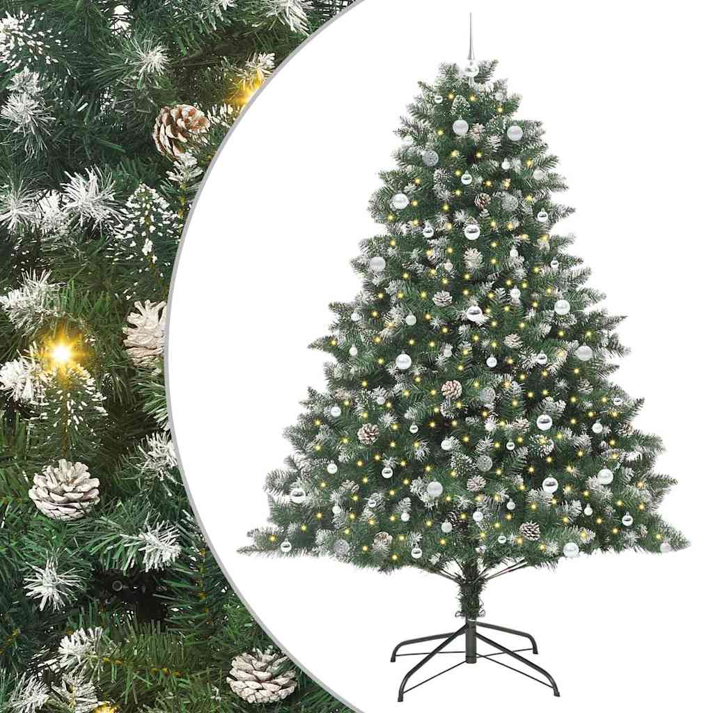 Umjetno božićno drvce Zelena 240 cm PVC, Plastika i Čelik