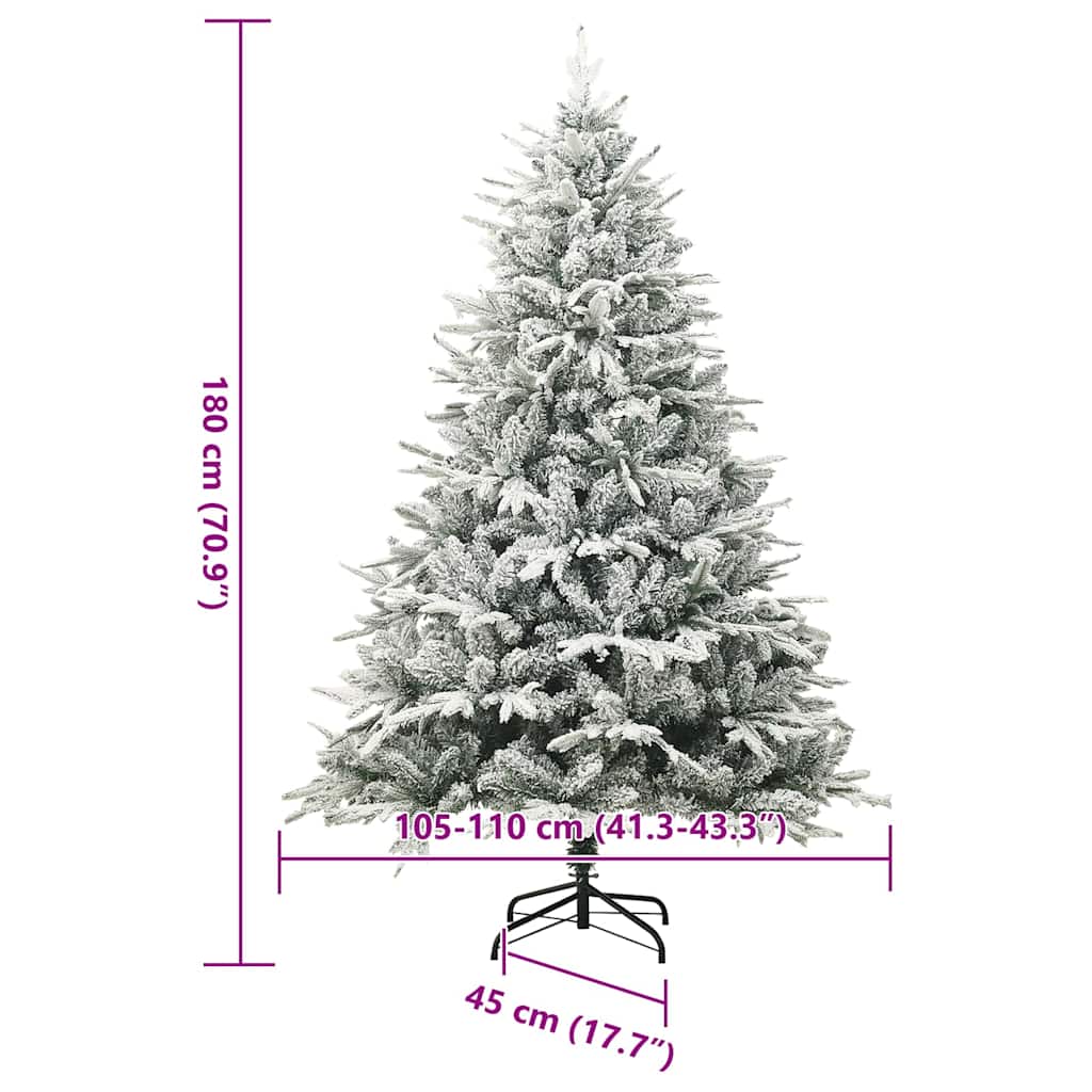 Umjetna božićna jelka s lampicama Zelena 180 cm PVC i PE