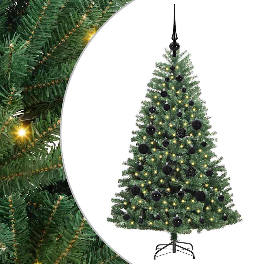 Umjetno božićno drvce s nogom Zelena 120 cm PVC i metal