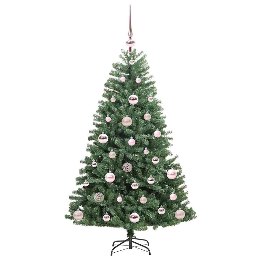Umjetno božićno drvce s nogom Zelena 120 cm PVC i metal
