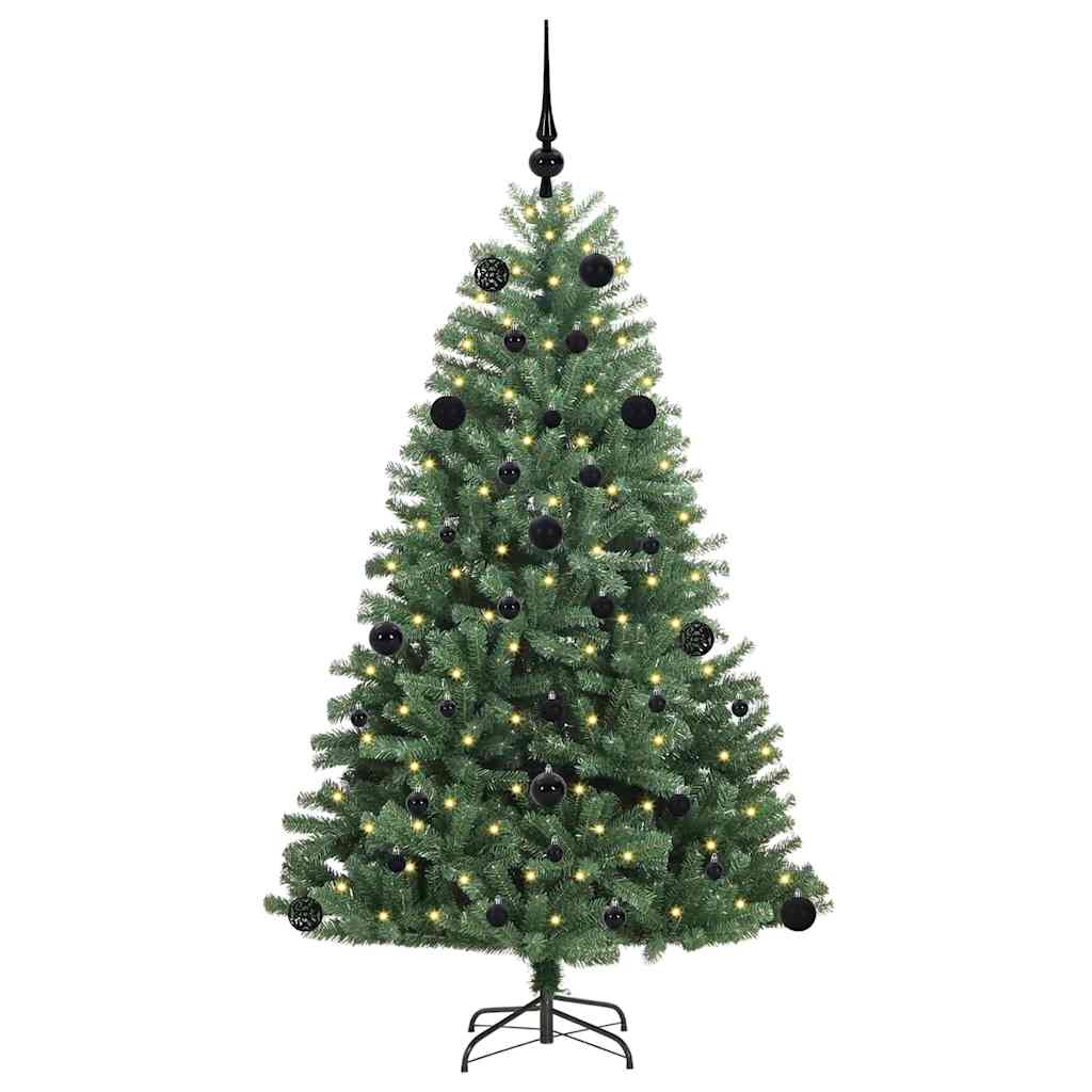 Umjetno božićno drvce s nogom Zelena 150 cm PVC i metal