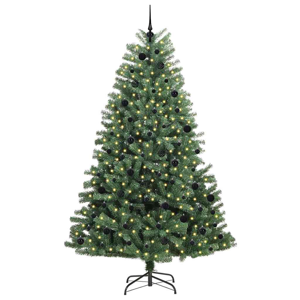 Umjetno božićno drvce s nogom Zelena 240 cm PVC i metal