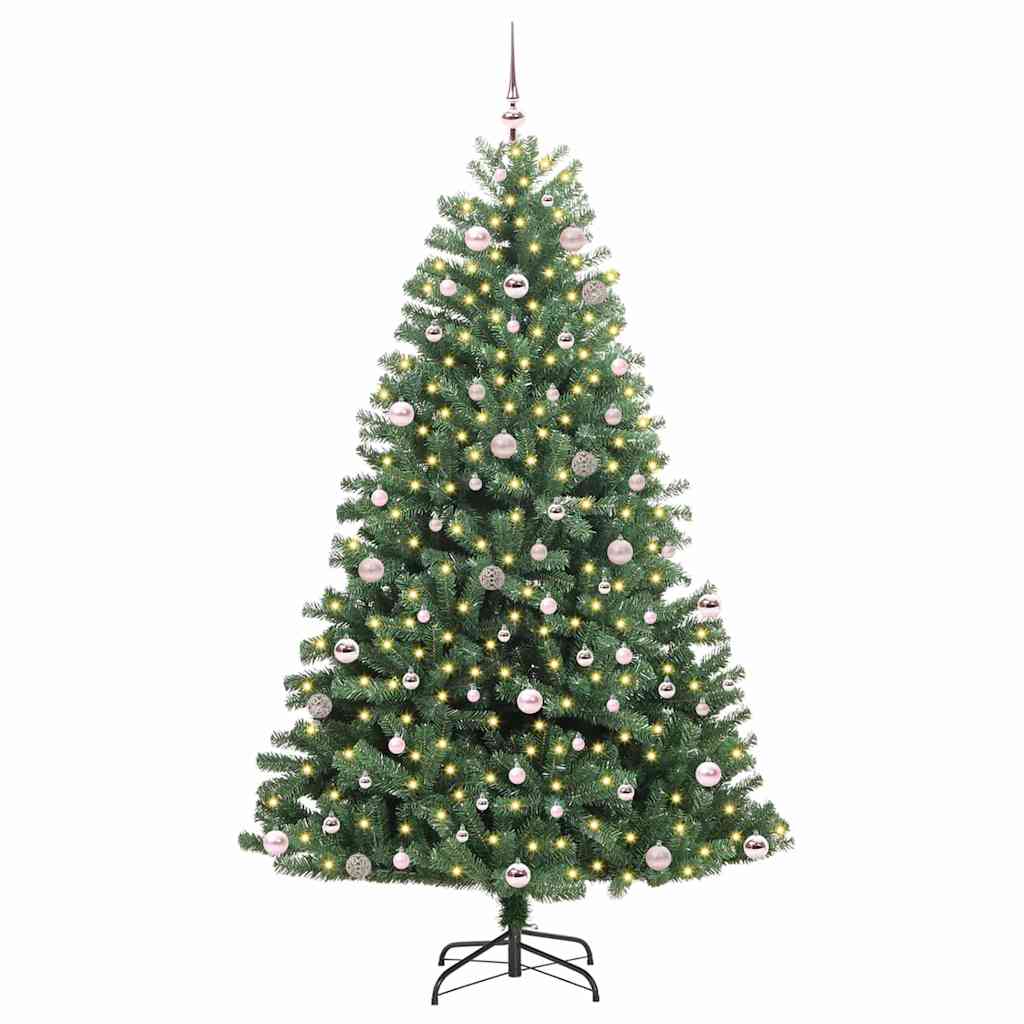 Umjetno božićno drvce s nogom Zelena 240 cm PVC i metal
