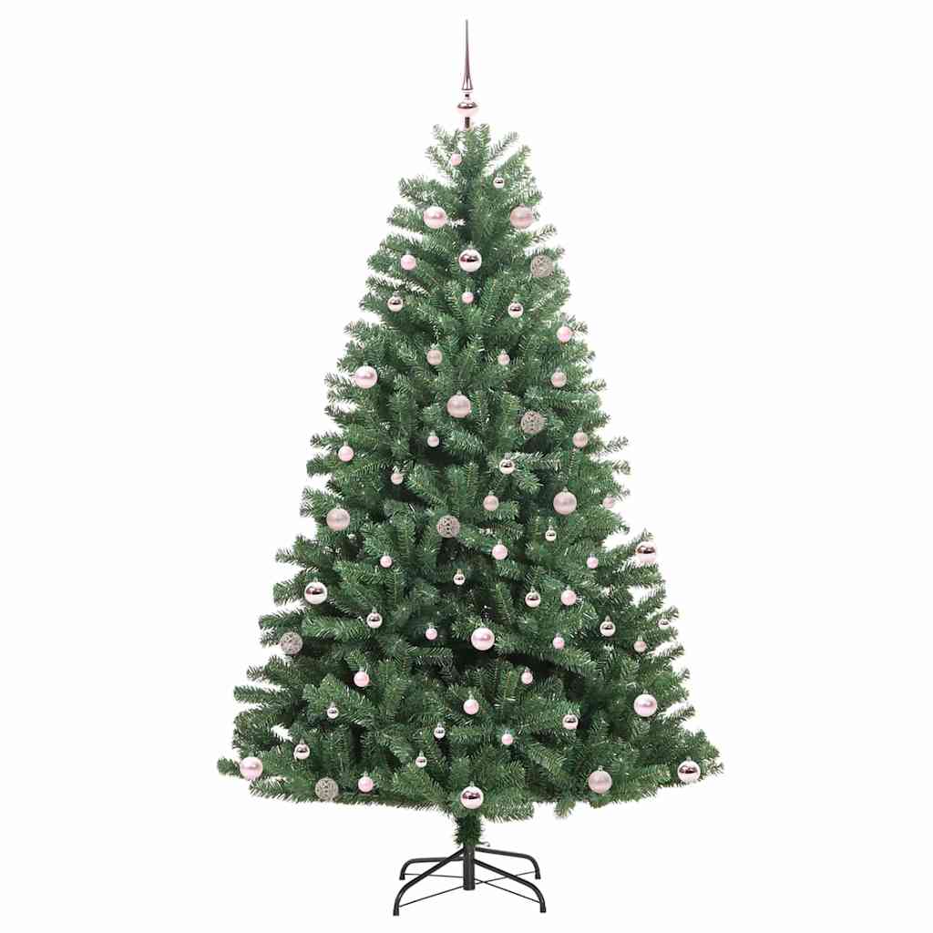 Umjetno božićno drvce s nogom Zelena 240 cm PVC i metal