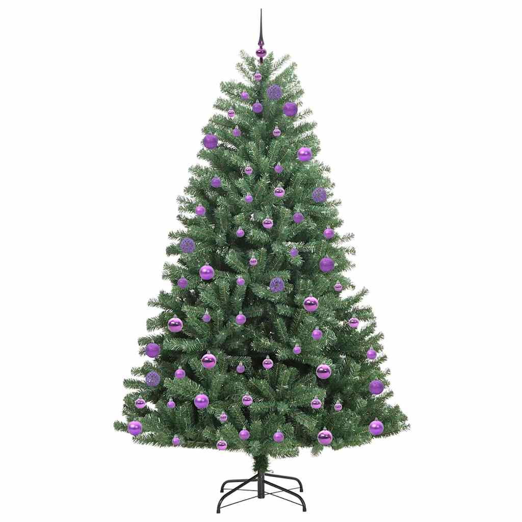 Umjetno božićno drvce s nogom Zelena 240 cm PVC i metal
