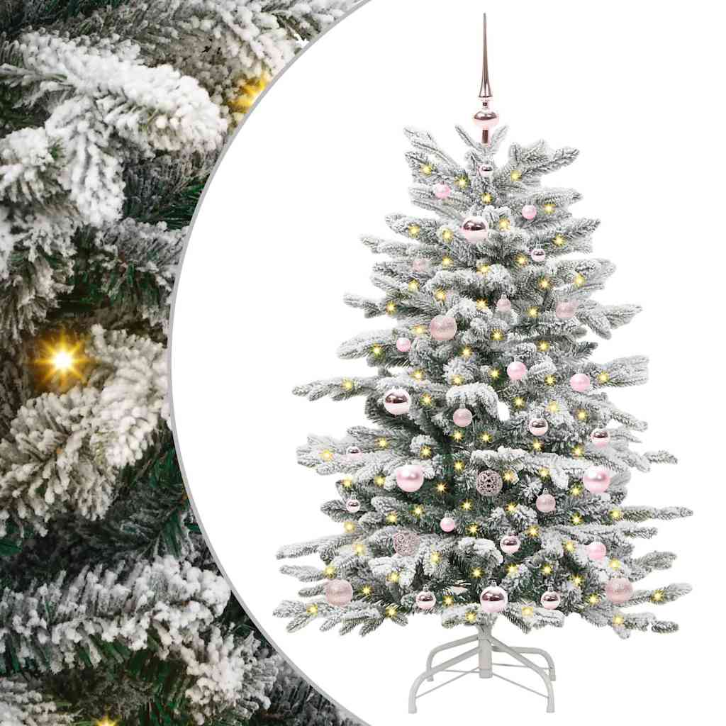 Umjetno božićno drvce s nogom Bijelo 120 cm PE i PVC