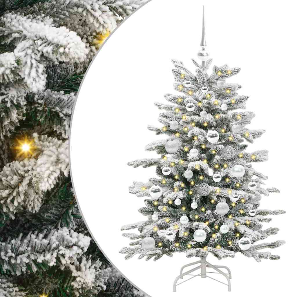 Umjetno božićno drvce s nogom Bijelo 120 cm PE i PVC