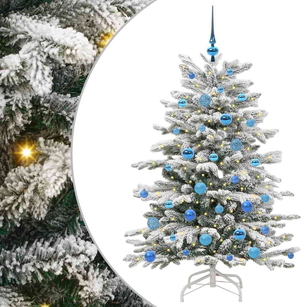 Umjetno božićno drvce s nogom Bijelo 150 cm PE i PVC