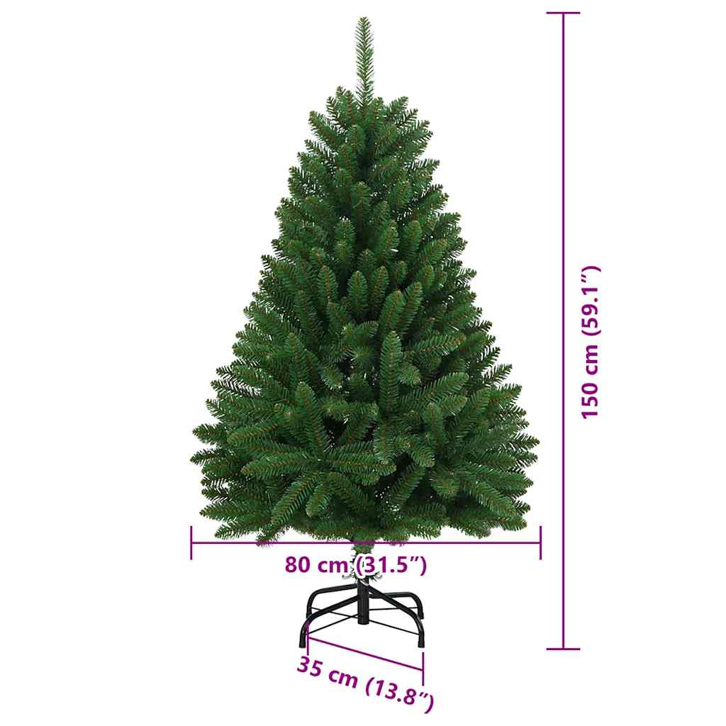 Umjetno božićno drvce Zelena 150 cm PVC i metal