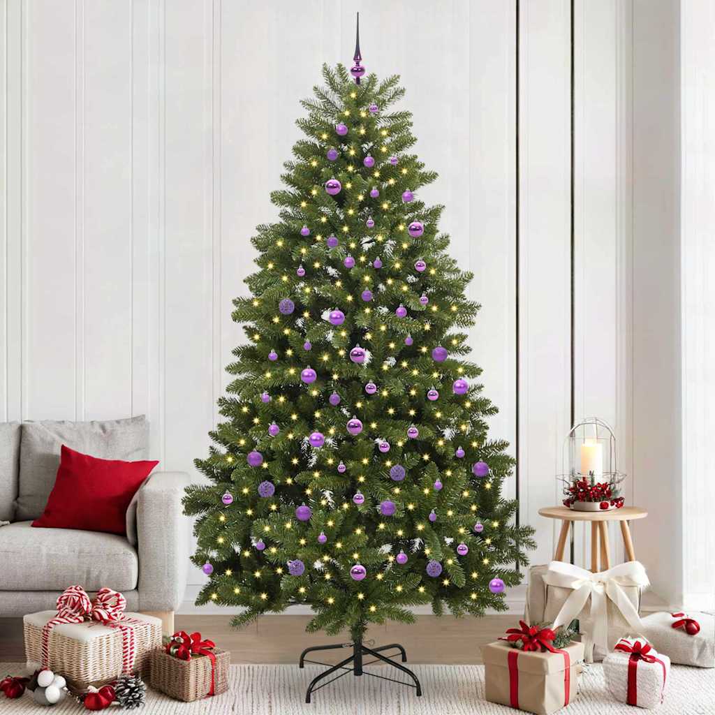 Umjetno božićno drvce 240 cm 300 LED lampica Topla bijela
