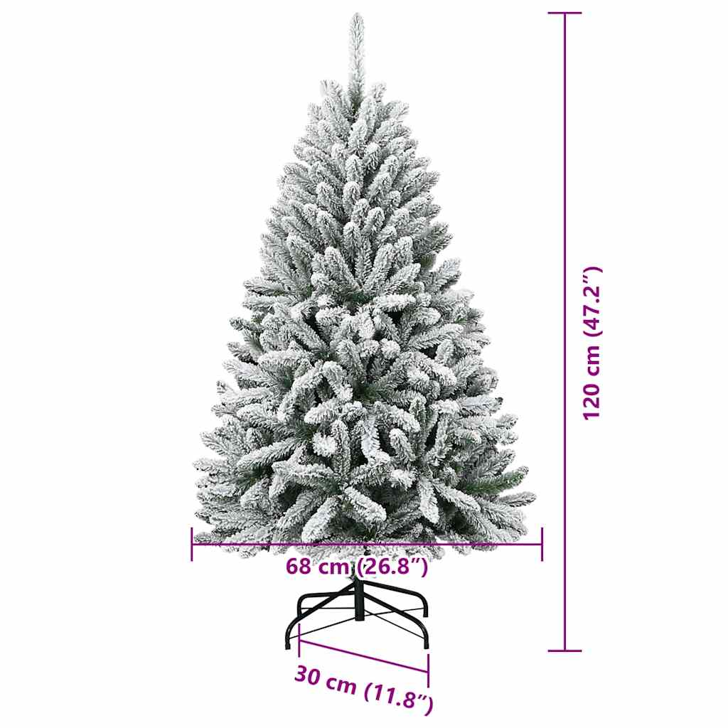 Umjetno božićno drvce Zelena i bijela 120 cm PVC i metal