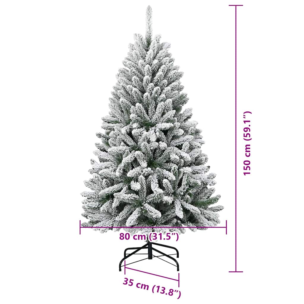 Umjetno božićno drvce 150 cm 150 LED lampica Topla bijela