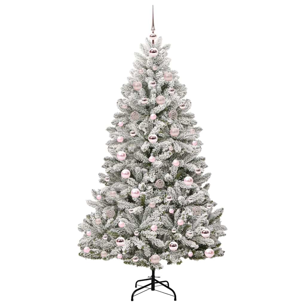 Umjetno božićno drvce Zelena i bijela 180 cm PVC i metal