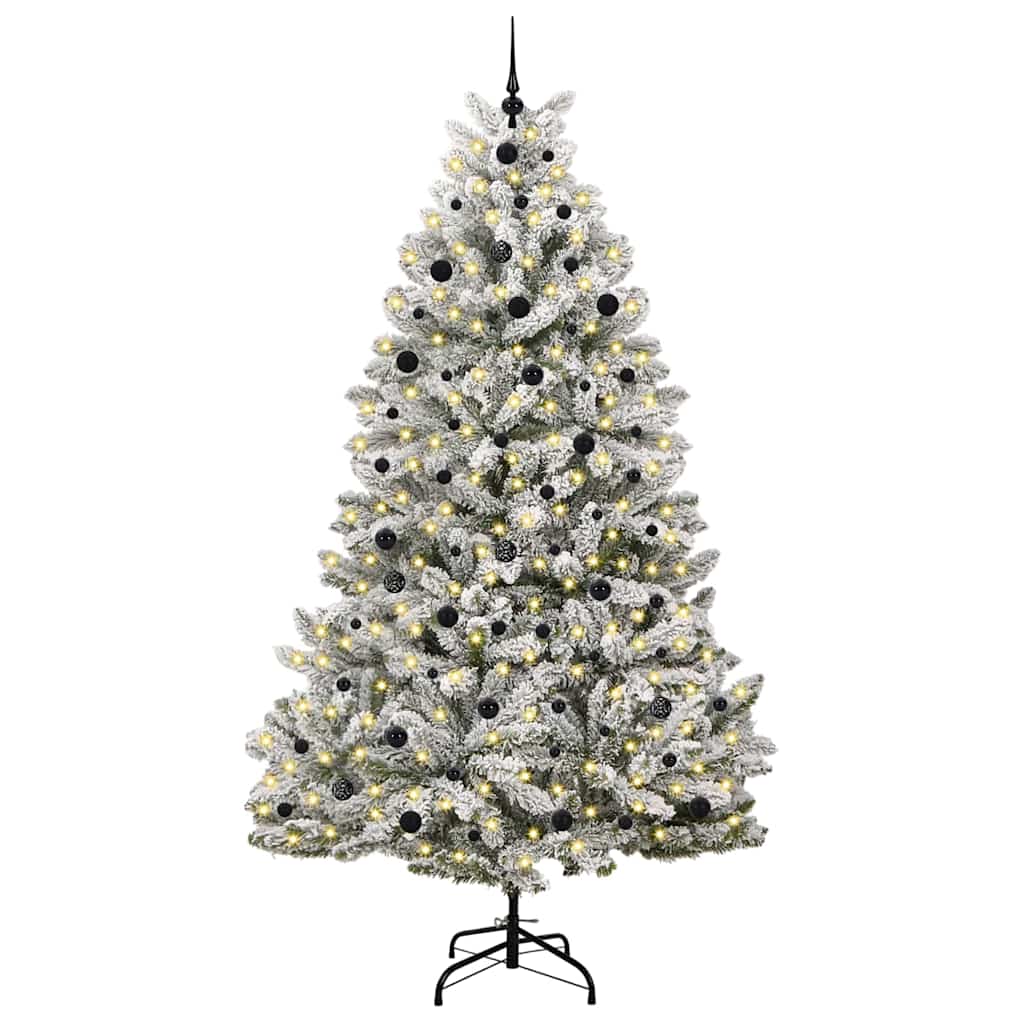 Umjetno božićno drvce Zelena i bijela 240 cm PVC i metal