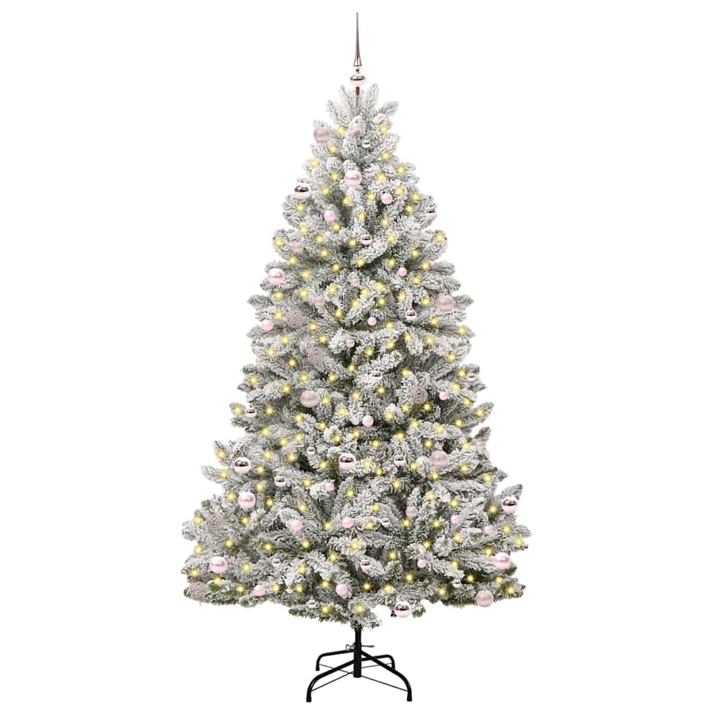 Umjetno božićno drvce Zelena i bijela 240 cm PVC i metal