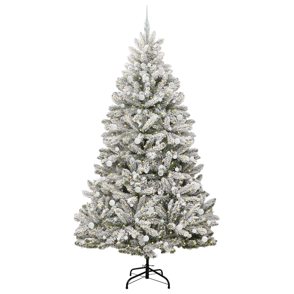 Umjetno božićno drvce Zelena i bijela 240 cm PVC i metal
