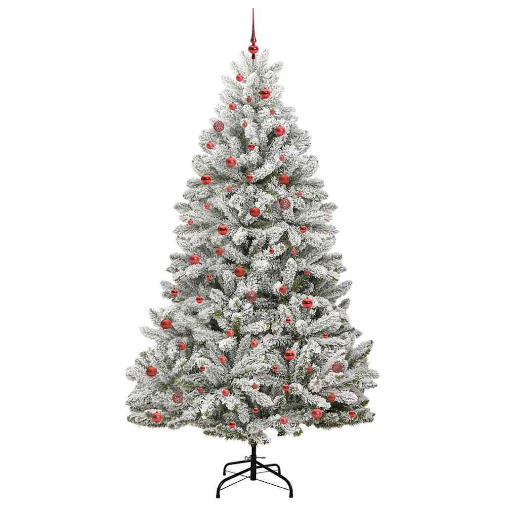 Umjetno božićno drvce Zelena i bijela 270 cm PVC i metal