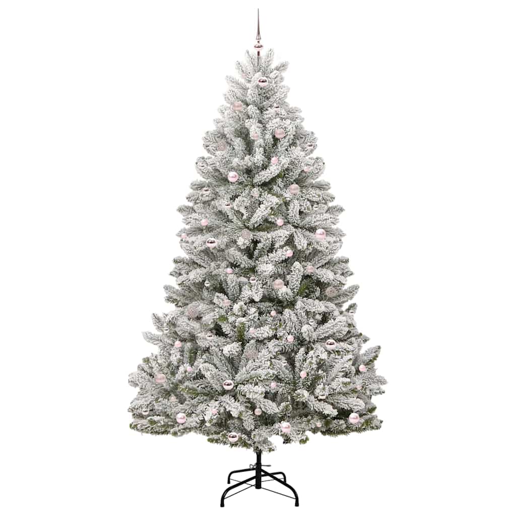 Umjetno božićno drvce Zelena i bijela 270 cm PVC i metal