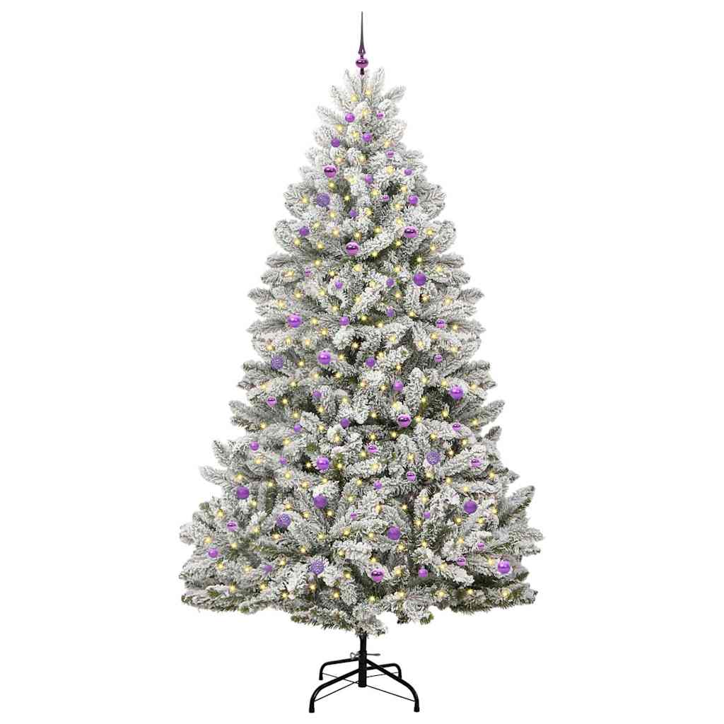 Umjetno božićno drvce Zelena i bijela 270 cm PVC i metal
