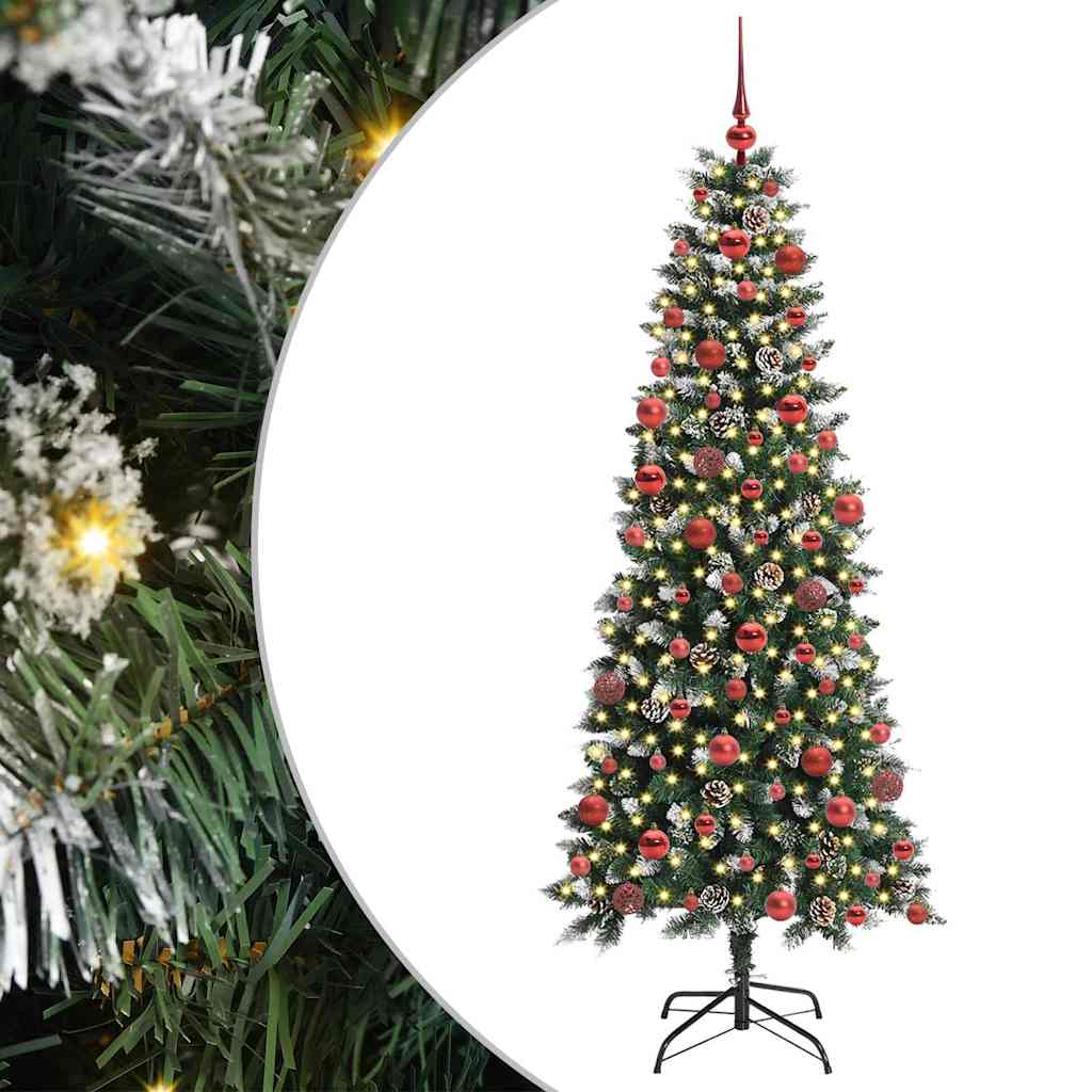 Umjetno božićno drvce Zelena 180 cm PVC, Plastika i Čelik