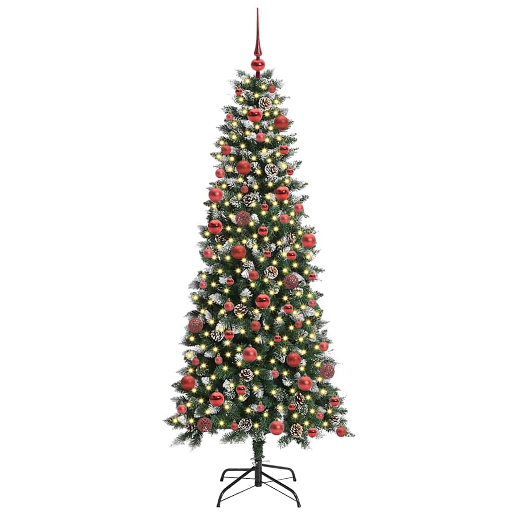 Umjetno božićno drvce Zelena 180 cm PVC, Plastika i Čelik