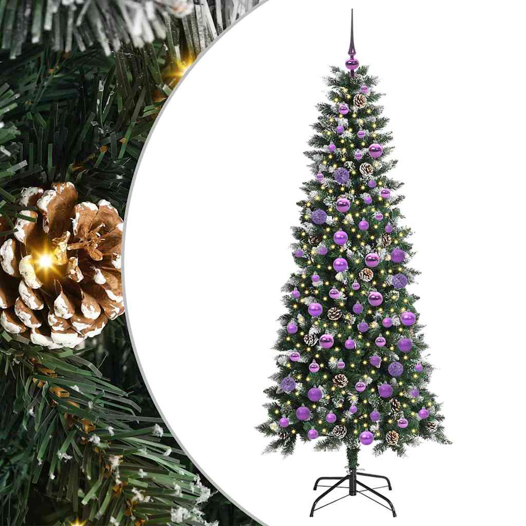 Umjetno božićno drvce Zelena 180 cm PVC, Plastika i Čelik