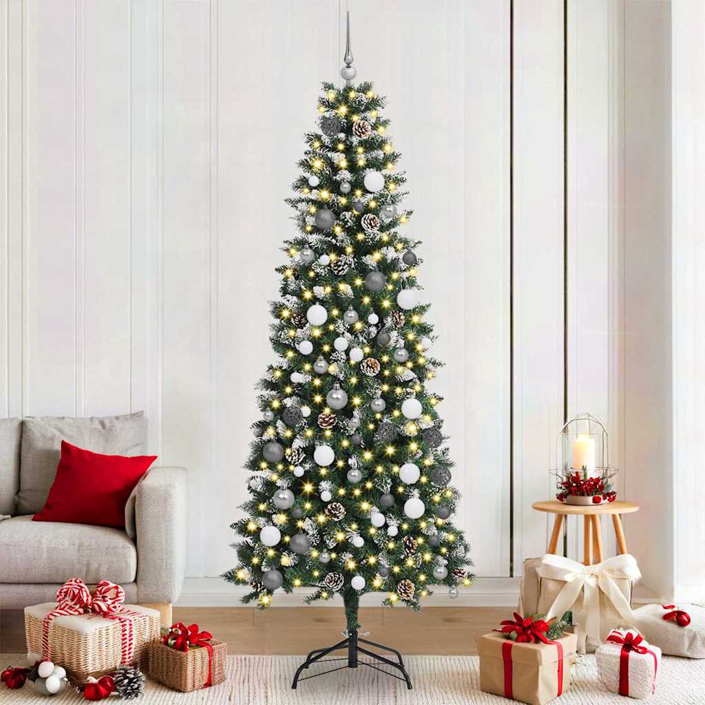 Umjetno božićno drvce Zelena 210 cm PVC, plastika i čelik