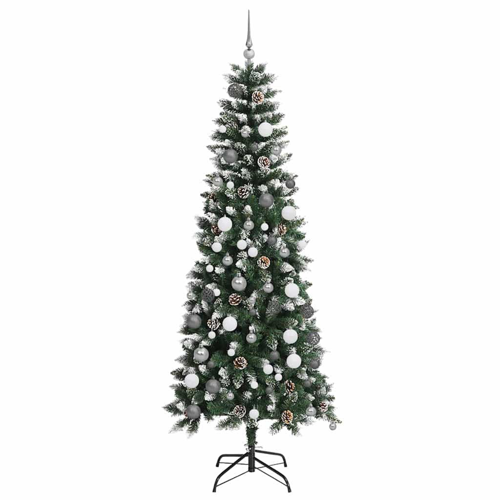 Umjetno božićno drvce Zelena 210 cm PVC, Plastika i Čelik
