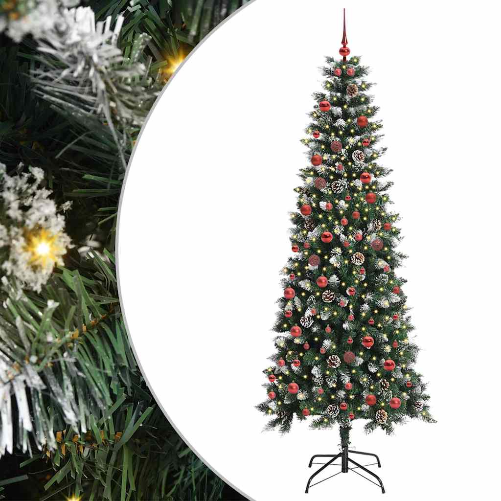 Umjetno božićno drvce Zelena 210 cm PVC, Plastika i Čelik