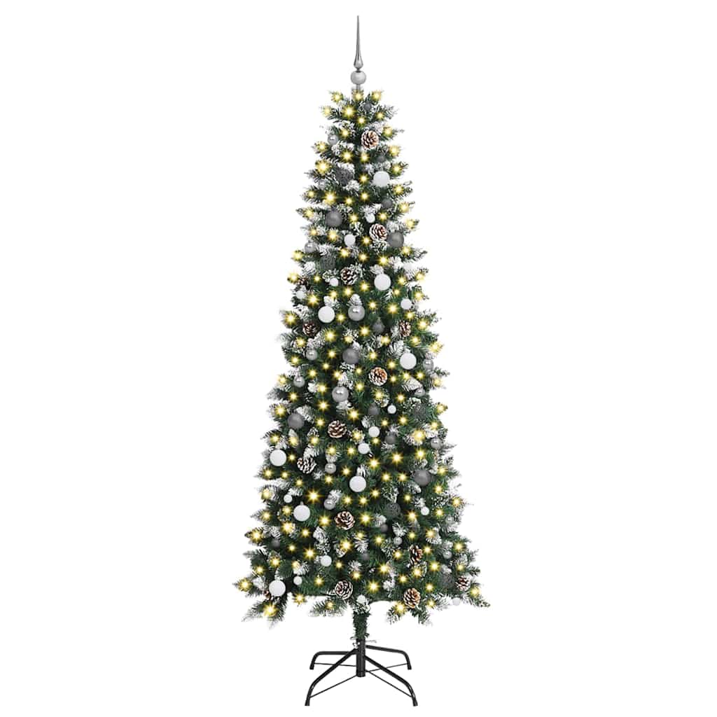 Umjetno božićno drvce Zelena 240 cm PVC, Plastika i Čelik