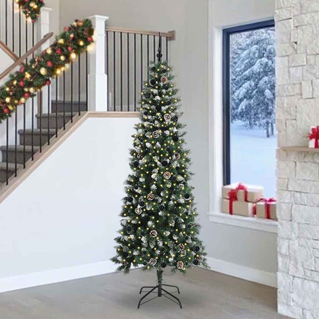 Umjetno božićno drvce Zelena 240 cm PVC, Plastika i Čelik