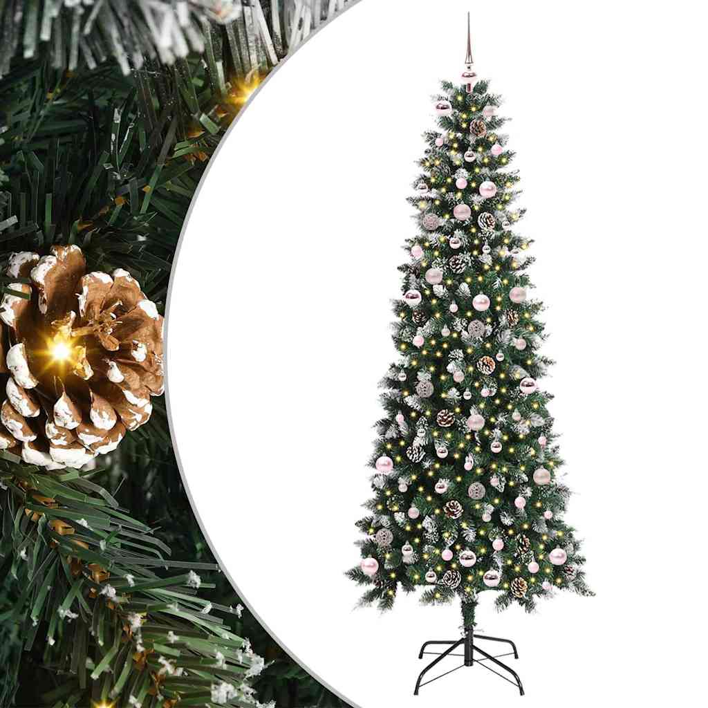 Umjetno božićno drvce Zelena 240 cm PVC, Plastika i Čelik