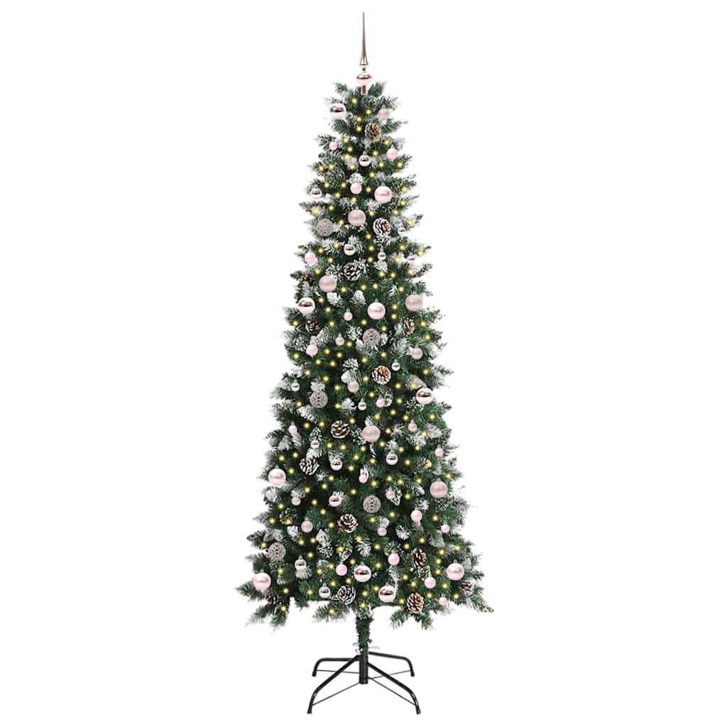 Umjetno božićno drvce Zelena 240 cm PVC, Plastika i Čelik