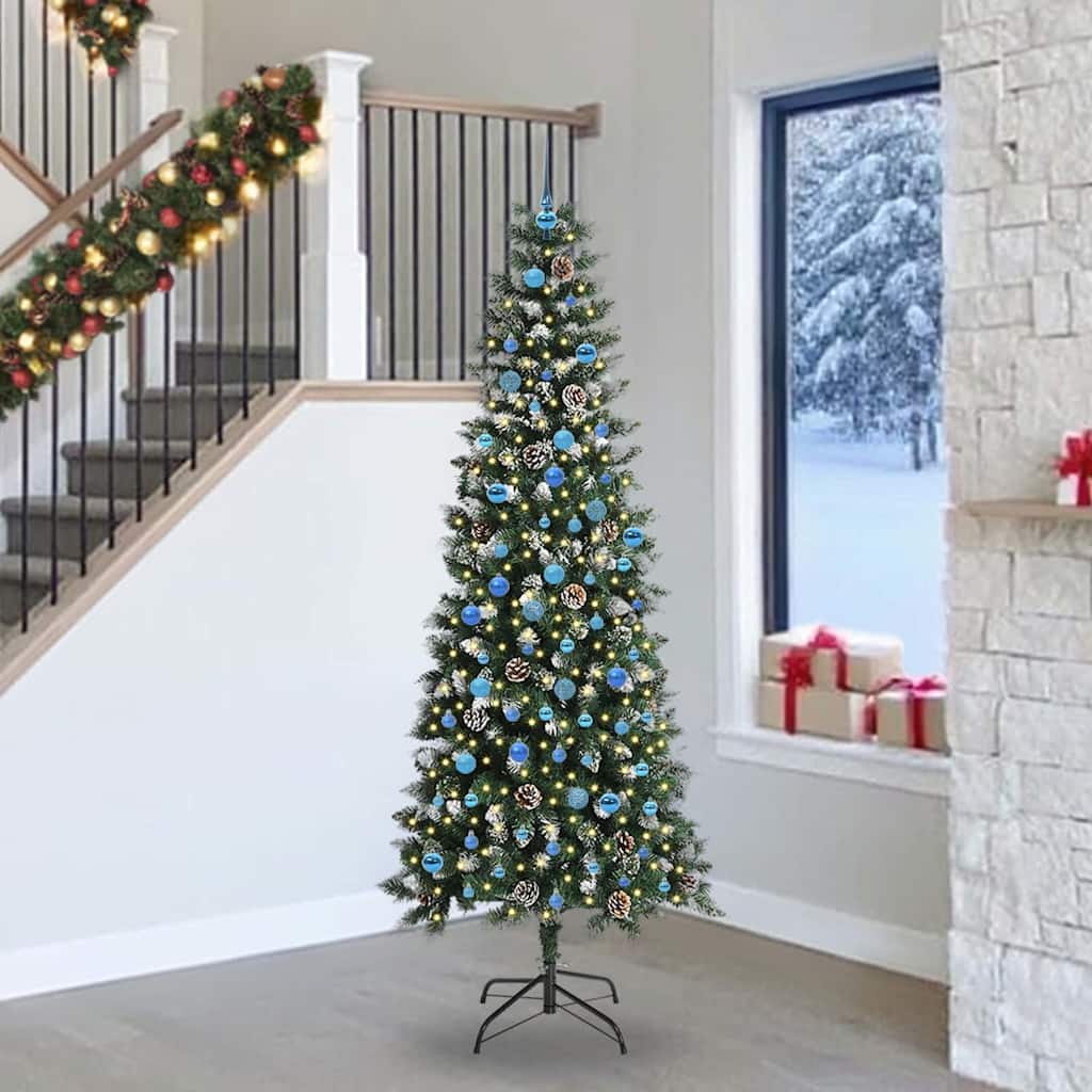 Umjetno božićno drvce Zelena 240 cm PVC, Plastika i Čelik