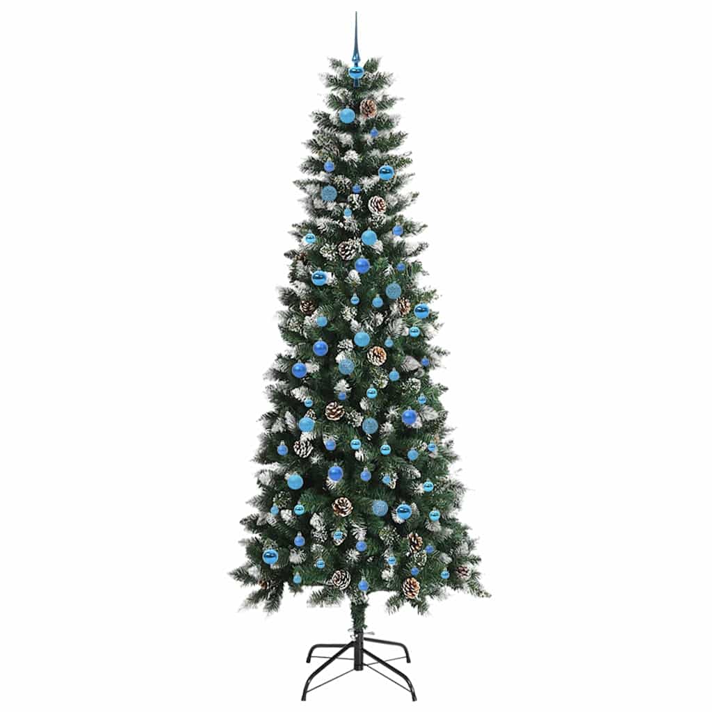 Umjetno božićno drvce Zelena 240 cm PVC, Plastika i Čelik