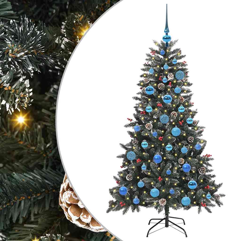 Umjetno božićno drvce Zelena 150 cm PVC, Plastika i Čelik