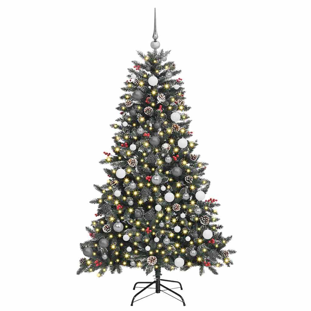 Umjetno božićno drvce Zelena 180 cm PVC, Plastika i Čelik