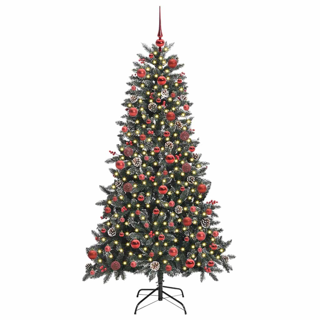 Umjetno božićno drvce Zelena 180 cm PVC, Plastika i Čelik
