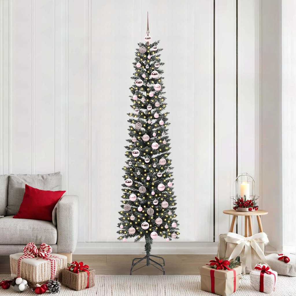 Umjetno božićno drvce Zelena 210 cm PVC, Plastika i Čelik
