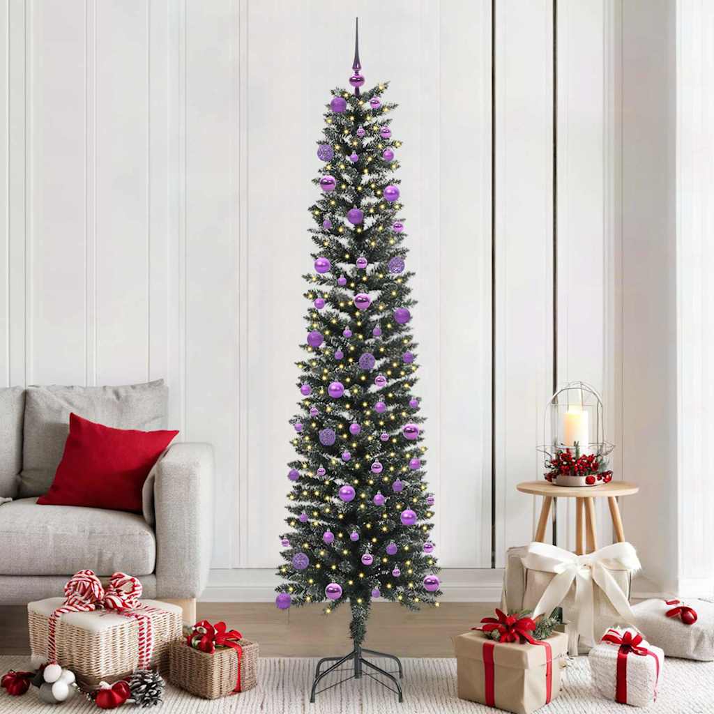 Umjetno božićno drvce Zelena 210 cm PVC, Plastika i Čelik