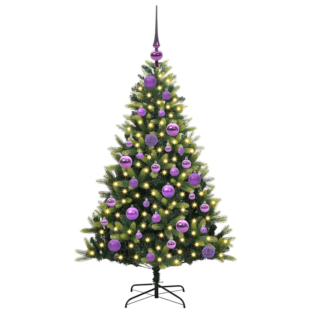 Umjetno rasklopivo božićno drvce 150 LED-a Zelena 120 cm