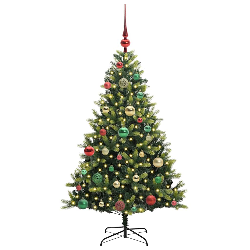 Umjetno rasklopivo božićno drvce 150 LED-a Zelena 120 cm