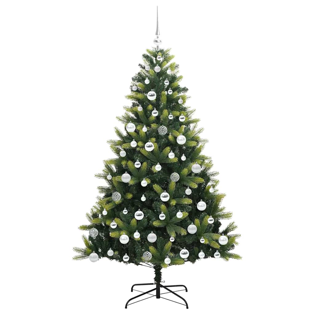 Umjetno savitljivo božićno drvce s 300 LED dioda Zelena 180 cm