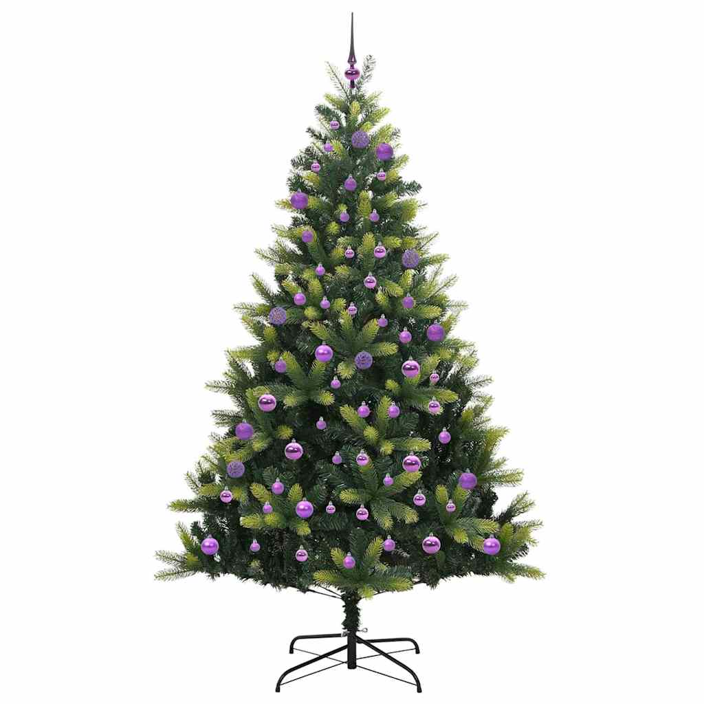Umjetno savitljivo božićno drvce s 300 LED dioda Zelena 180 cm