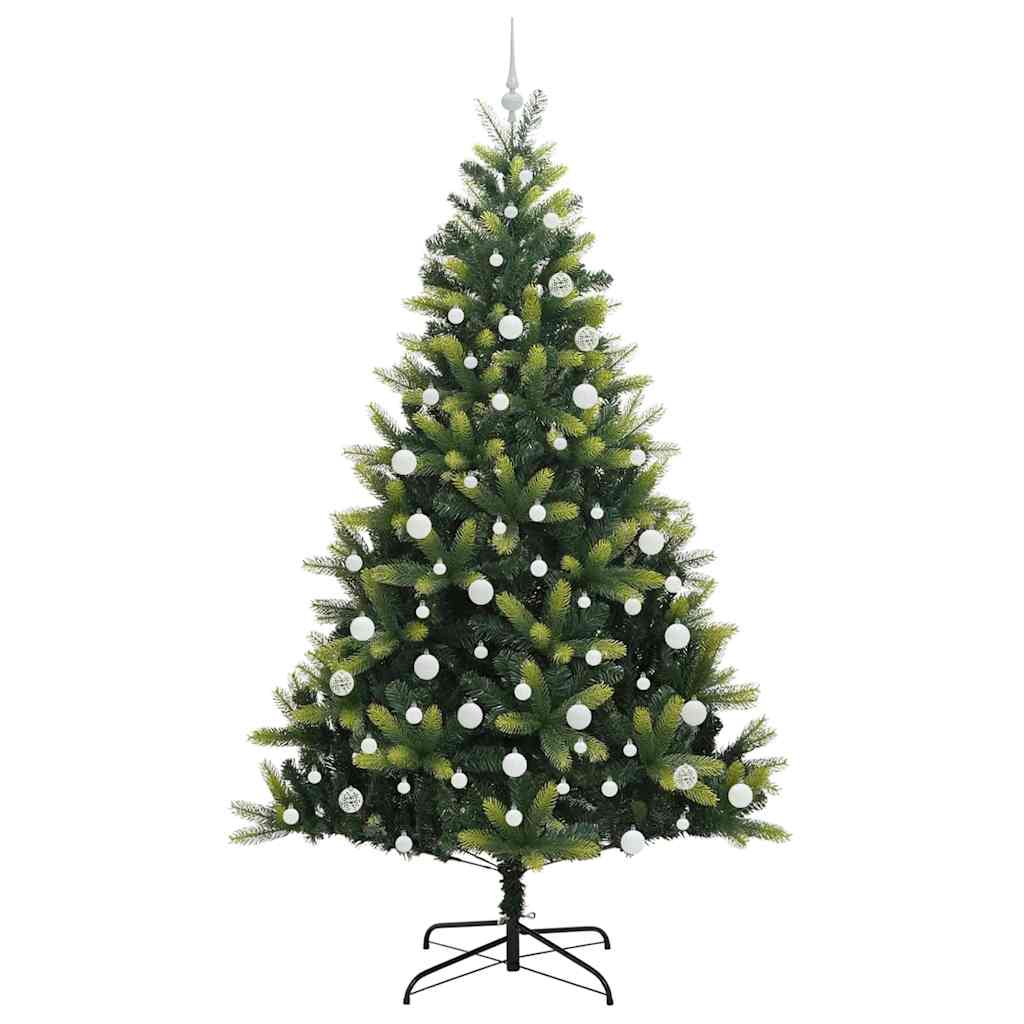 Umjetno savitljivo božićno drvce s 300 LED dioda Zelena 210 cm