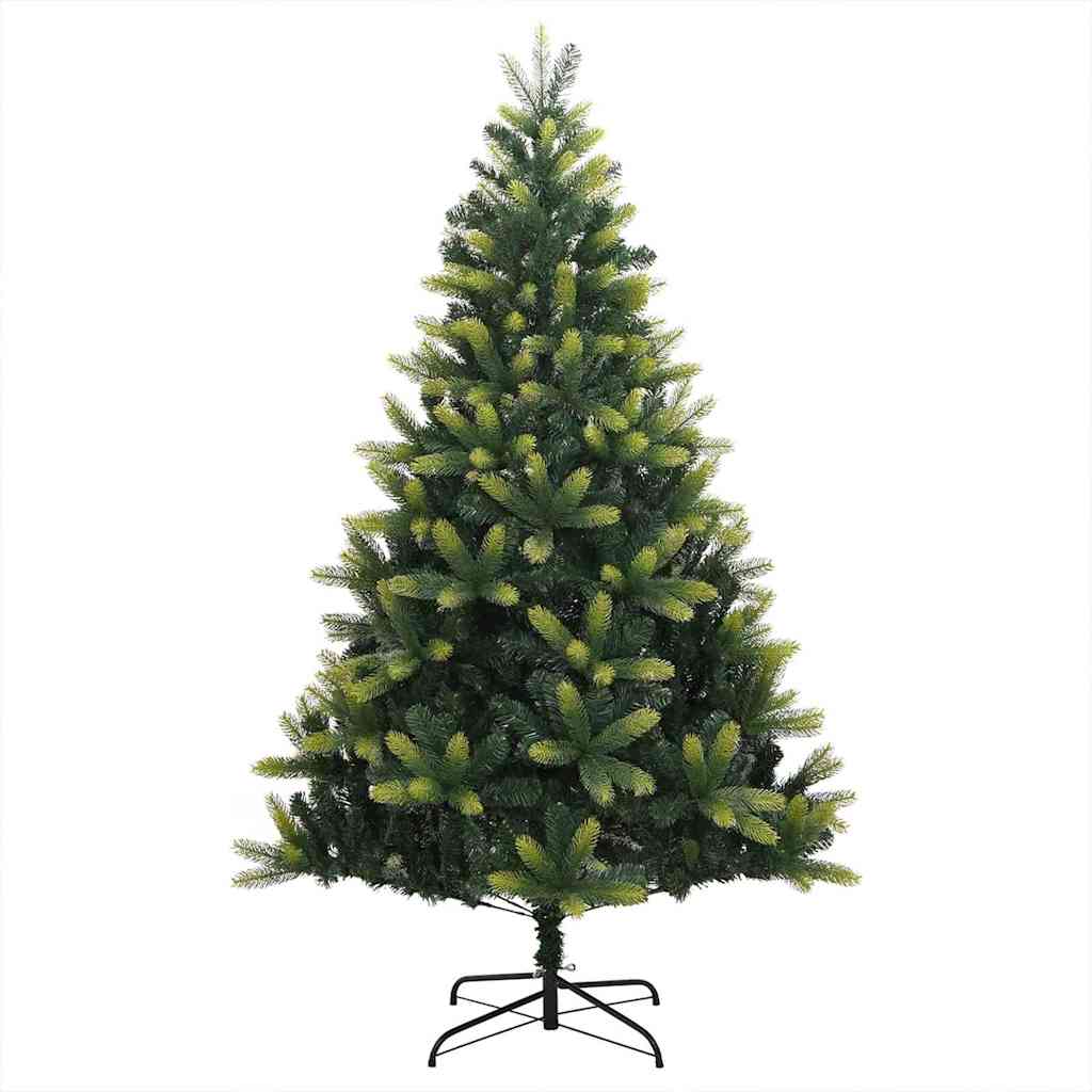 Umjetno savitljivo božićno drvce s 300 LED dioda Zelena 210 cm