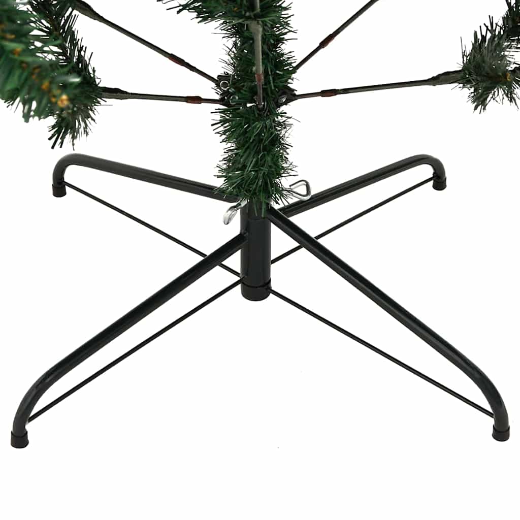 Umjetno savitljivo božićno drvce s 300 LED dioda Zelena 240 cm
