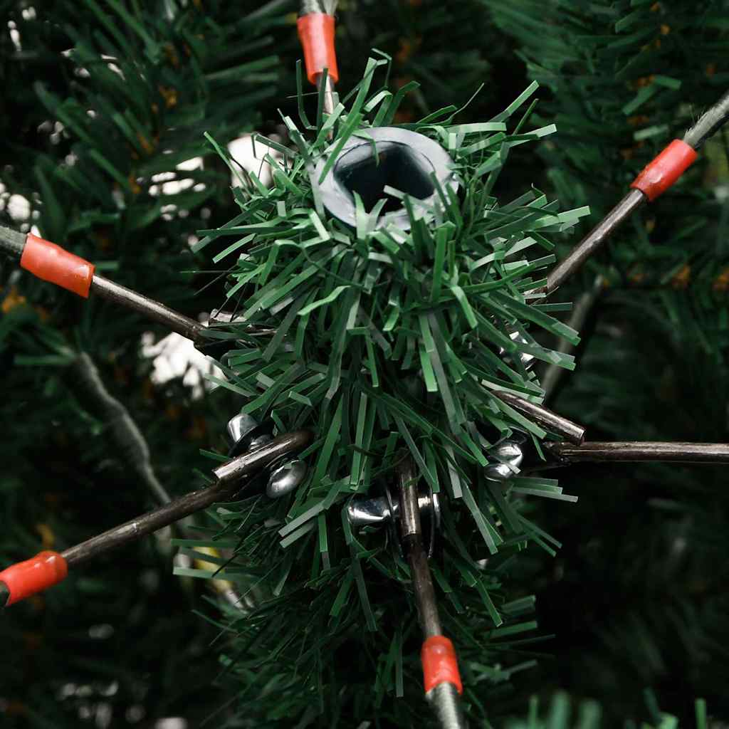 Umjetno savitljivo božićno drvce s 300 LED dioda Zelena 240 cm