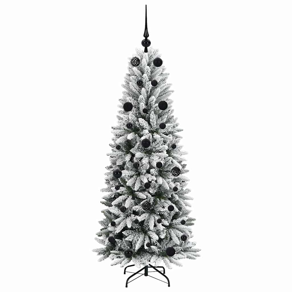 Umjetno božićno drvce Bijela 150 cm PVC, plastika, čelik i PE