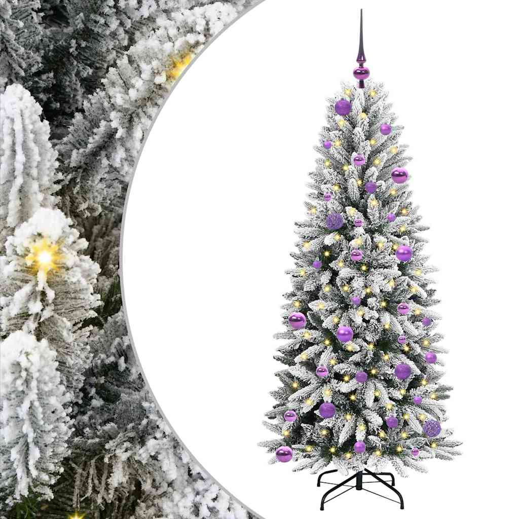 Umjetno božićno drvce Bijelo 150 cm PVC i Plastika i Čelik i PE
